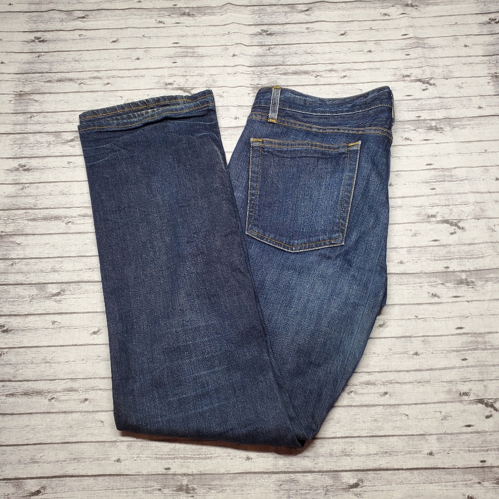 J. Crew 32S 32 Short Jeans Boot Cut Denim Blue